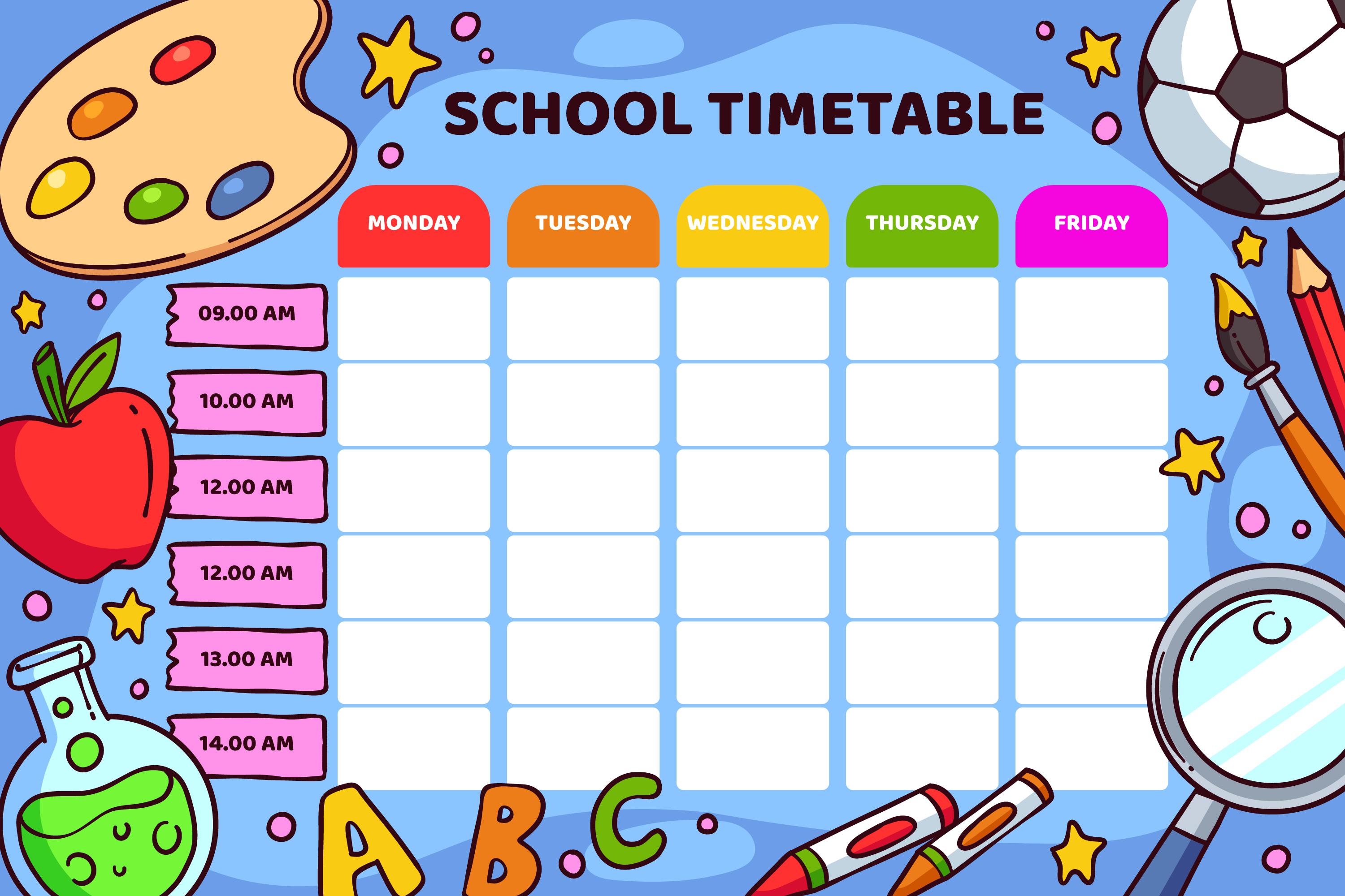 Classroom schedule board